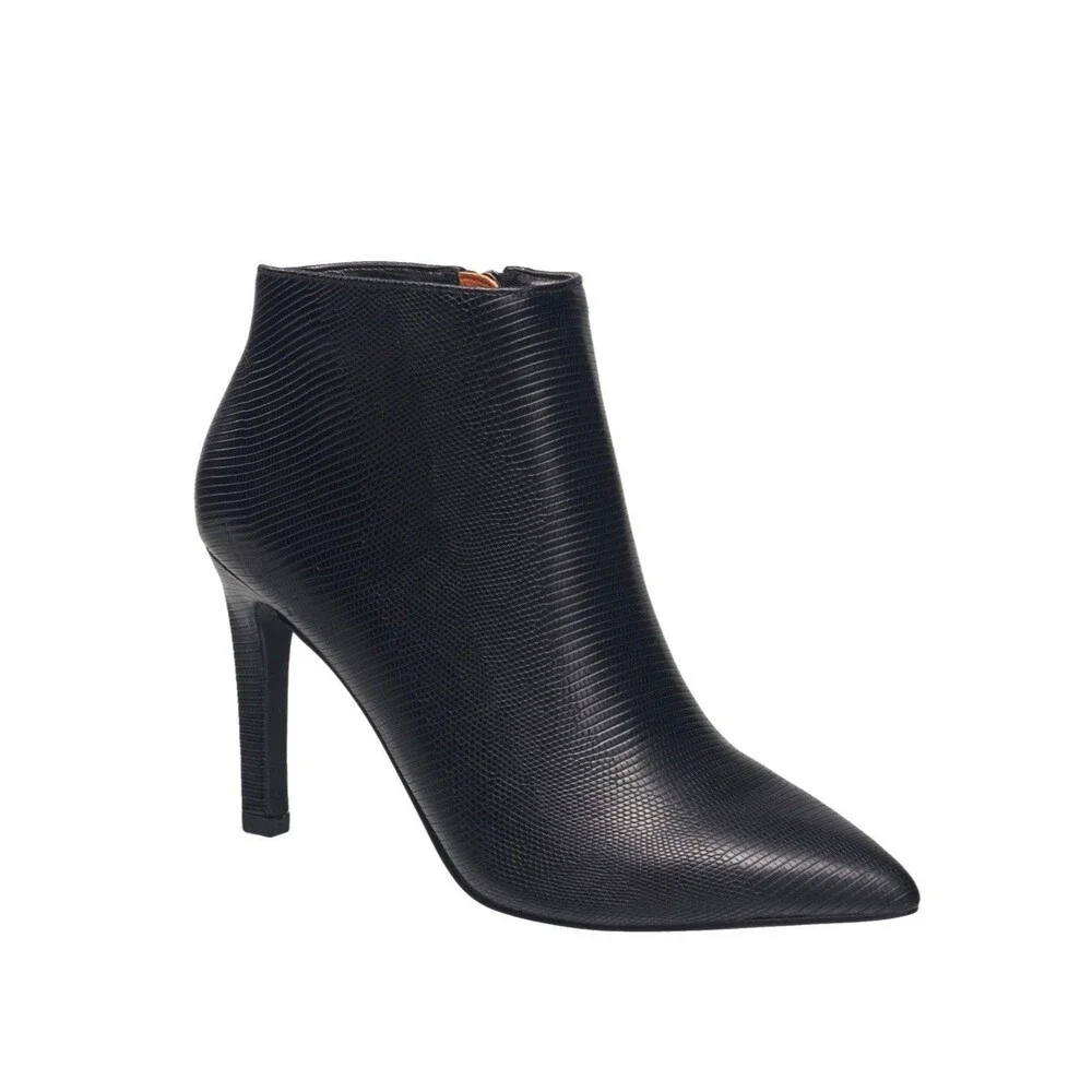 French Connection Womens 6.5 M Black Ally Pointed Toe Booties DISPLAY PR5